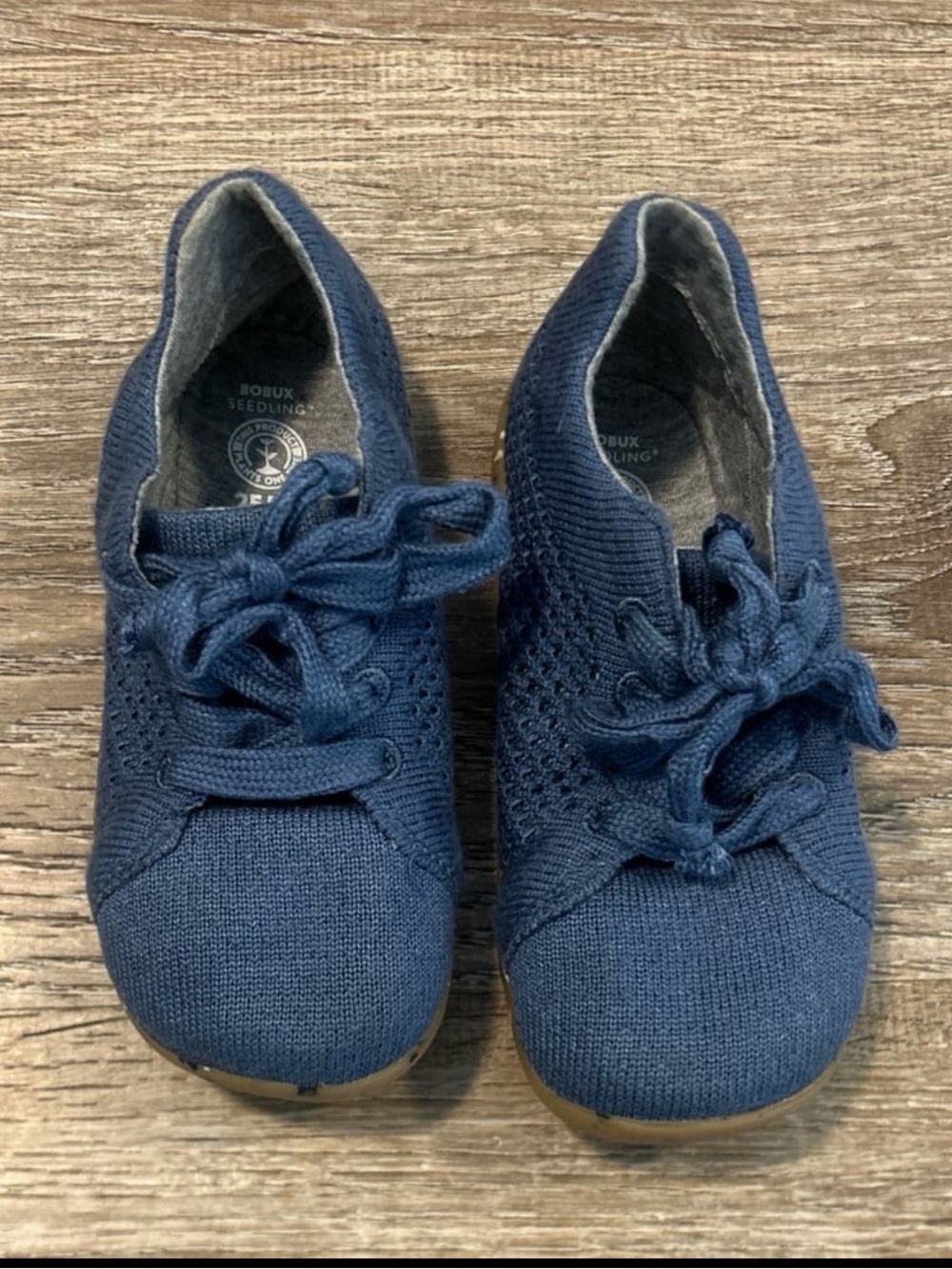 Bobux Navy Knit Sneakers